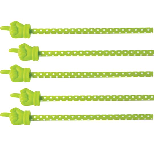 Teacher Created Resources Lime Polka Dots Hand Pointer, 5ct.